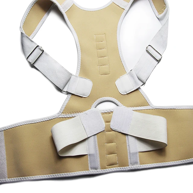 Male Female Adjustable Magnetic Posture Corrector Corset Back Brace Back Belt Lumbar Support Straight Corrector de espalda S-XXL -
