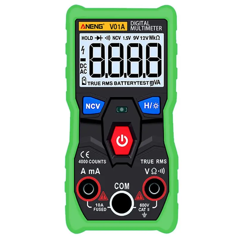 

ANENG V01A 4000 Counts True-RMS Button Automatic Digital Multimeter AC DC Voltage Current Ohm Meter