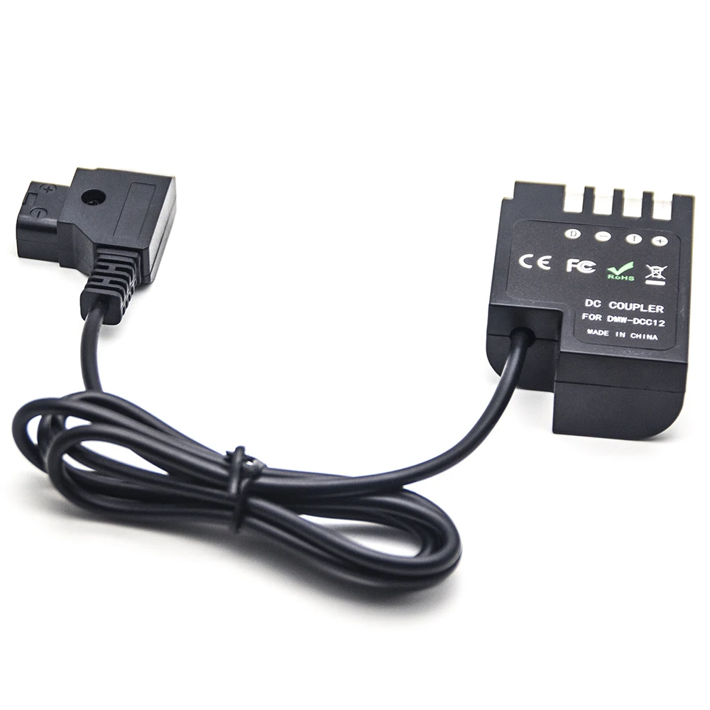 Adaptador de Cabo de Alimentação para Panasonic D-toque para Dcc12 Manequim Bateria Acoplador Gh3 Gh4 Gh5 & Anton Bauer v Montagem Dmw-dcc12 dc Dmc - Image 2