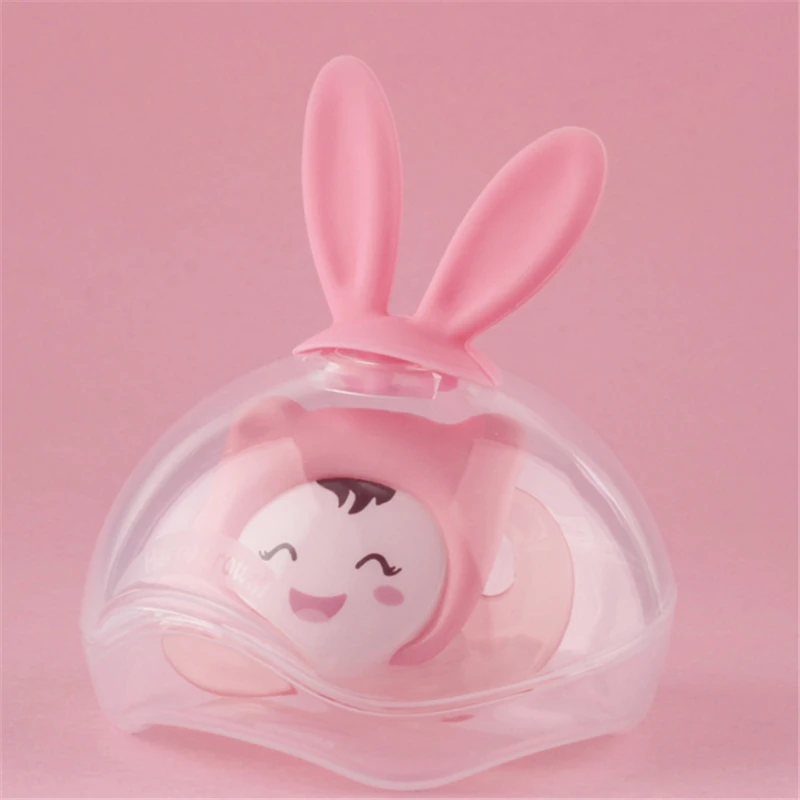 

Baby Dummy Nipple Storage Portable Pacifier Box For Infants Feeding Care Travel Storage Baby Cartoon Animal Nipple Container