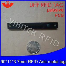 UHF RFID Анти-металлический тег 915 МГц 868 МГц Alien higgs3 EPCC1G2 6C 90*11*3,7 мм стеллаж для хранения Тонкий PCB смарт-карта пассивные RFID метки