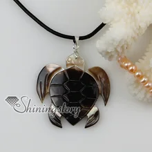 Морская черепаха лоскутное Seashell Mother Of Pearl устрицы ожерелья морские раковины кулоны подвески 2013 ручной работы Jewellery