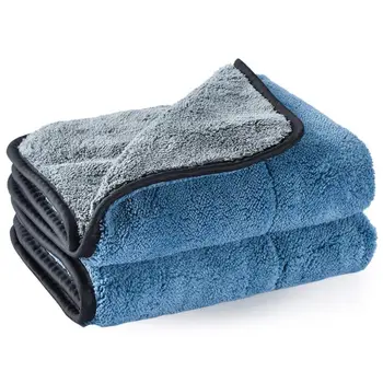 

Microfibre Cleaning Towel, Professional Grade Dual Layer Ultra-Thick Car Detailing Towel for Wash Buffing Wax Polishing and Dr
