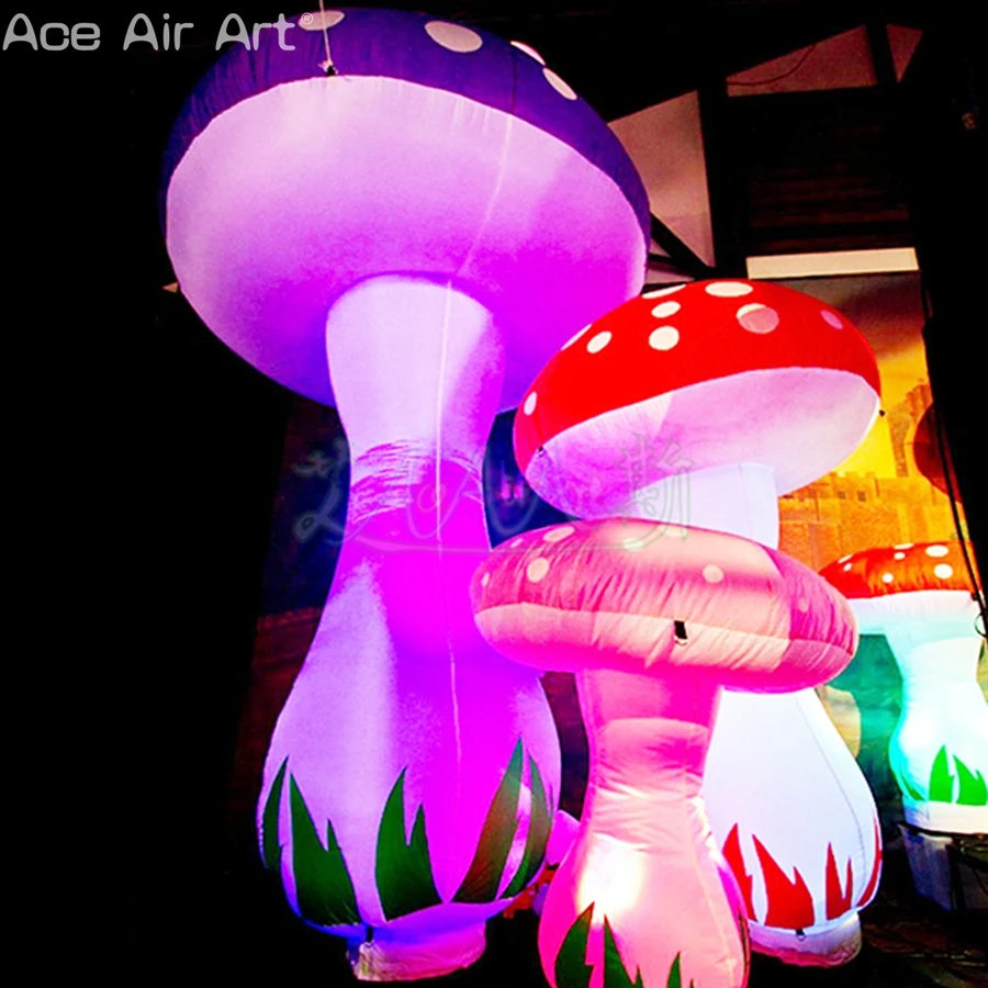 LED-Inflatable-Mushroom-for-Party-Stage-Decoration副本_副本