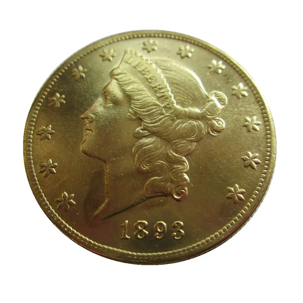 Дата 1892-S 1893 1893-CC 1893-S 1894 1894-S 1895 1895-S США золотые в виде(девиз на обратной стороне)$20 золото копия монет