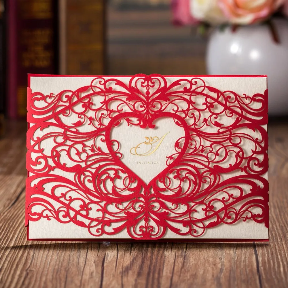Laser Cut Wedding Invitations Card Gold Red Hollow Heart Birthday Invites Cards For iParty Invitation Favors Supplies CW5017-in Cards & Invitations ... Laser Cut Wedding Invitations Card Gold Red Hollow Heart Birthday Invites Cards For iParty Invitation Favors Supplies CW5017-in Cards & Invitations ...