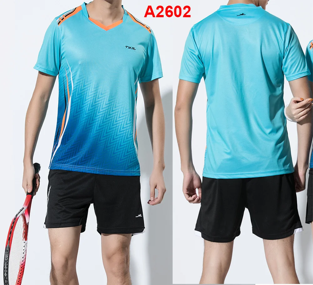 New Quick Dry Badminton Suits Men  Sport Badminton Clothes  Tennis Clothes  Tennis Shirts + Shorts  