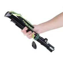 Портативный авиационный алюминиевый сплав Трость складные, для горного туризма походные складные Z формы походные палки с Внешний замок