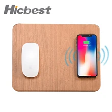 10 Вт Быстрое беспроводное зарядное устройство коврик для мыши Коврик для iPhone X XS Max XR 8 кожаное индукционное зарядное устройство коврик для мыши для samsung S8 S9