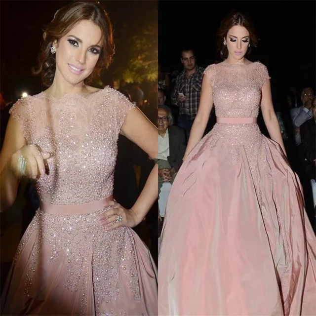 Vestido Де Formatura Люкс A-Line Бусы Жемчуг Пром Платья Элегантные Вечерние Длинные