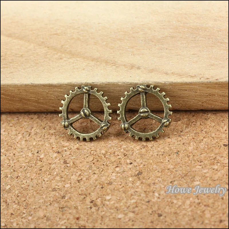 

Wholesale 45 pcs Antique bronze Steampunk Gear Pendant Alloy DIY Fashion charm Bracelet Necklace Jewelry Accessories 10003