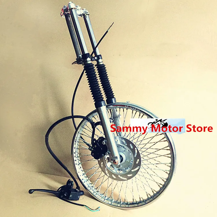 

JIALING JH70 WY125 72 Spokes Disc Brake Master Cylinder Caliper Front Motorcycle Wheel Rim With Crown Shock Absorber Fork