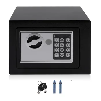 

4.6L Solid Steel Electronic Safe Box With Digital Keypad Lock Mini Lockable Jewelry Storage Case Safe Money Cash Storage Box