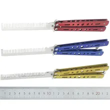 1 шт., тренировочный нож из нержавеющей стали, складной нож для Balisong, тренировочный нож, стиль бабочки, тусклый нож