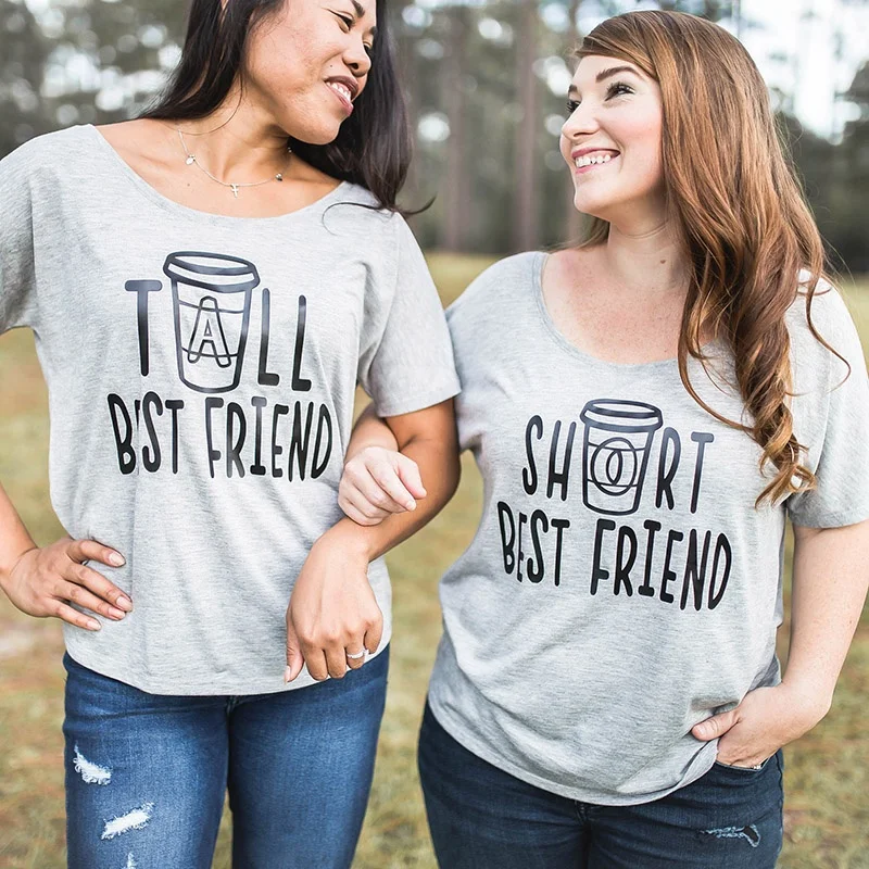 tall best friend short best friend t shirt