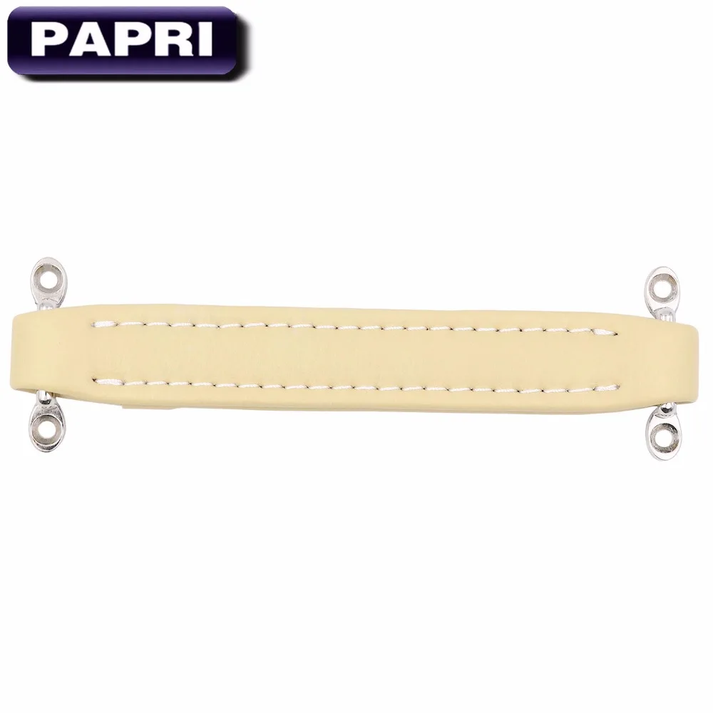 1PCS Cream vintage guitar amp amplifier leather handle For Speaker Cabinet Instrument Fender Ampeg vox AH3/AH2