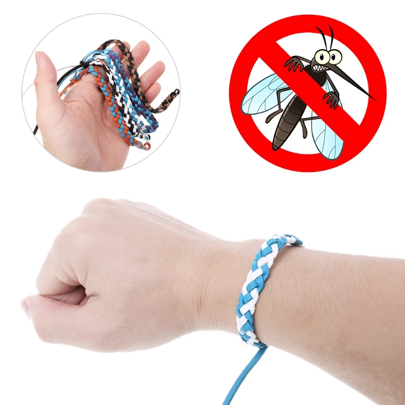 

Mosquito Pest Repellent Braided Wristband Bracelets Outdoor Indoor Adult Kid Use Outdoor Multi Tool Camping Accessories