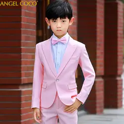 Nimble/розовый костюм для мальчика, костюмы на свадьбу для мальчиков блейзер для мальчиков костюм Enfant Garcon Mariage бега Garcon Terno Menino