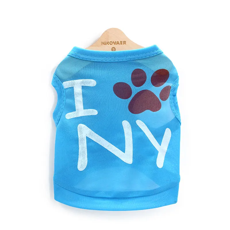 DroolingDog Pet Clothes I Love New York Dog T shirt for Small Dogst