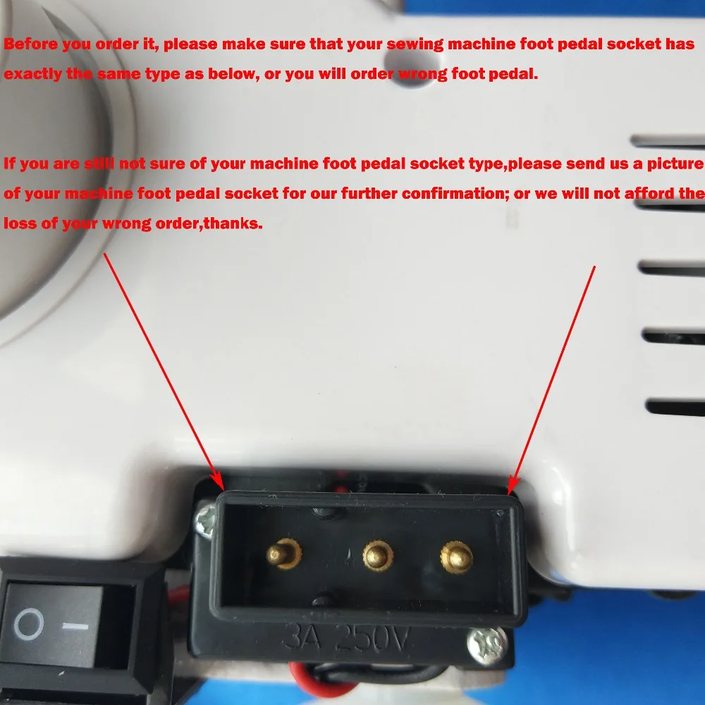 Педаль для внутренней швейной машины, 200V~ 240 V, 28,73 A, размер разъема 9,16 X mm, бесступенчатое Управление скоростью, для Brother, Singer, Juki
