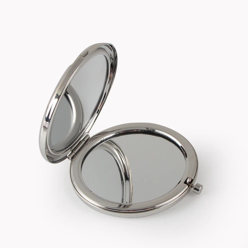 Компактное зеркало серебро пустой карман косметическое зеркало для макияжа свадебной подарок 100/много