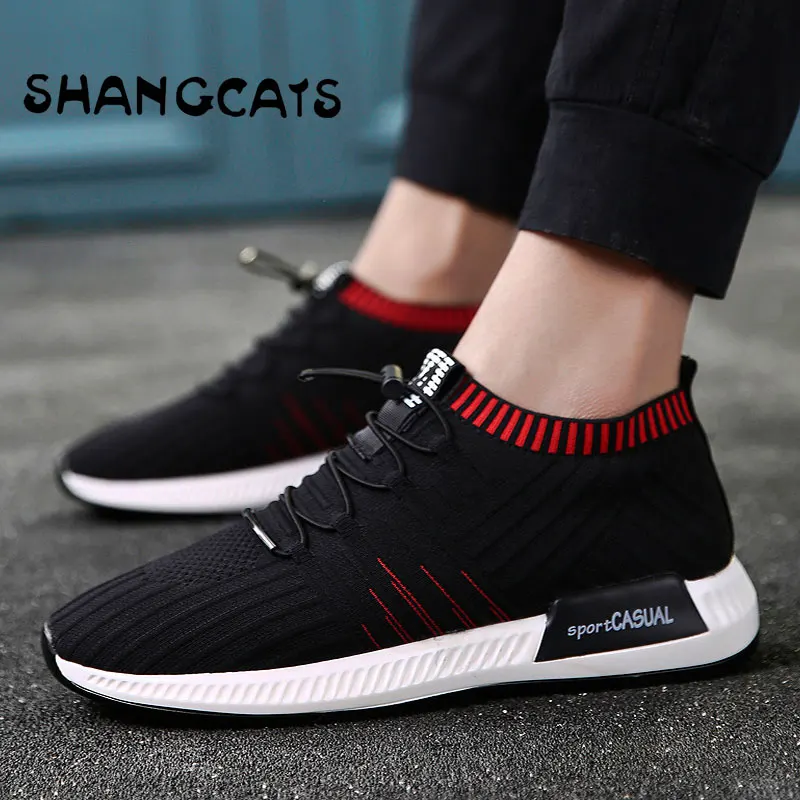 

2018 Socks Shoes Loafer Man Shoes Casual Sneakers Men Breathable Ultralight Men's Summer Shoes Slip on tenis masculino adulto