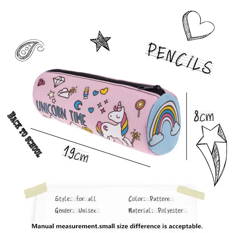 Пенал для карандашей Estuche Escolar Trousse Scolaire School Kalem Kutusu Pencilcase Estuches Para El Colegio Cute Unicorn кавайная сумка