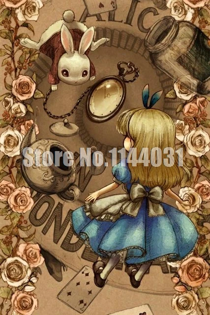 5d Diy Алмазная картина Алиса в стране чудес вышивка крестиком Белоснежка Алмазная вышивка кошка Алмазная мозаика домашний декор подарки - Цвет: D