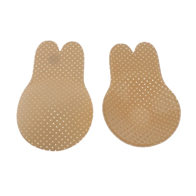 Women's Reusable Rabbit Silicone Nipple Covers Bra Breast Lifting Push Up Sexy Nipple Cover Stickers