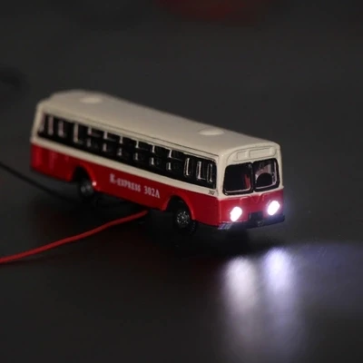 N-tier модель поезд светодиодный светильник автобус 1:15 0 сплав со светодиодной моделью игрушечный автобус дизайн
