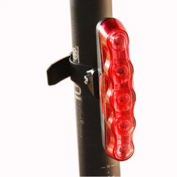 Top Bicycle Back Rear Shock Light Taillight Bike LED Strip Lamp Waterproof Mountain Rear Shock Bike MTB Safety Warning Rear Light 9