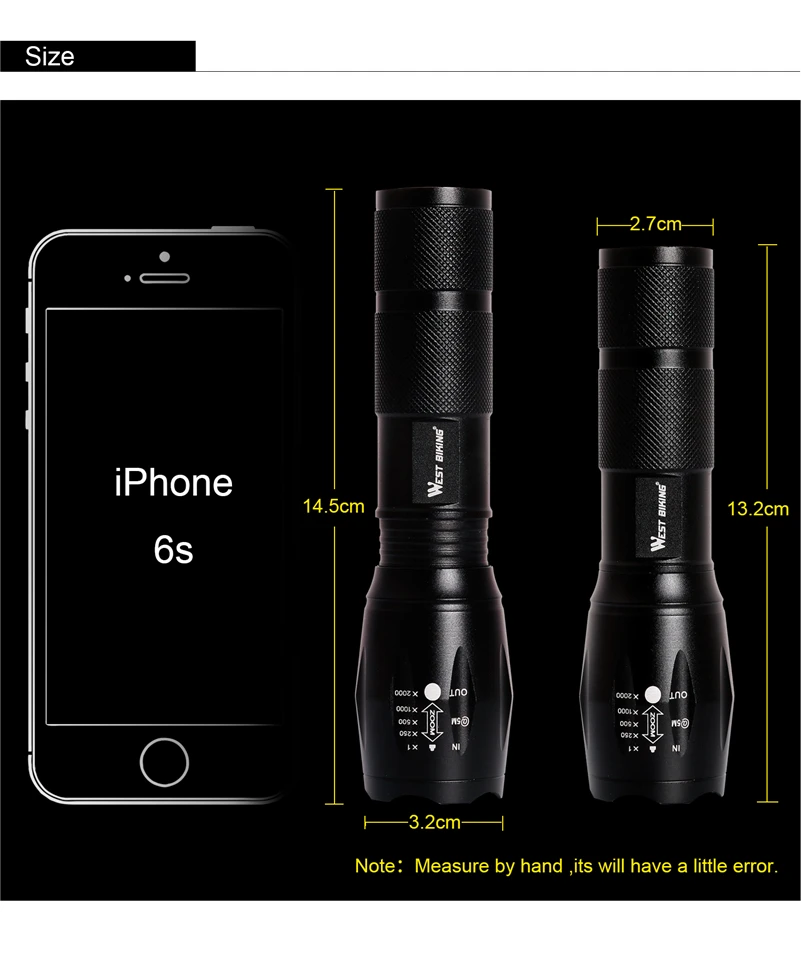 Cheap WEST BIKING Bike Light T6 4000 Lumens Zoomable Bicycle Front Light Linterna Torch Led Flashlight Bike Frame Lights Cycling Light 21 Cheap WEST BIKING Bike Light T6 4000 Lumens Zoomable Bicycle Front Light Linterna Torch Led Flashlight Bike Frame Lights Cycling Light 21