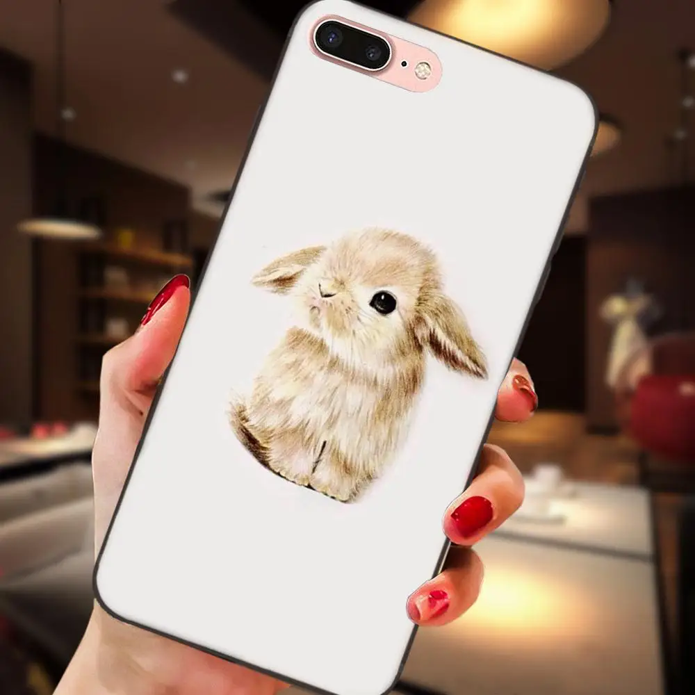 Сверкающие мистер кролик с очками для samsung Galaxy Note 4 8 9 S3 S4 S5 S6 S7 S8 S9 S10 Edge Plus Lite I9080
