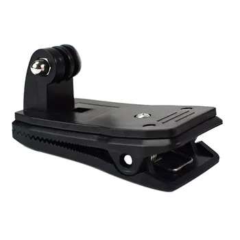 

360 Rotate Backpack Clip Clamp 7/6/5/4/ Sports Camera Accessories Mount Fixed clip for GoPro