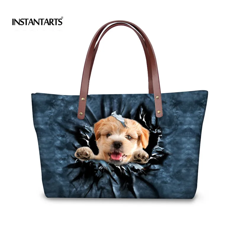 Buy INSTANTARTS Cute Puppy Dog Women Handbags 3D Animal Printed Ladies Luxury