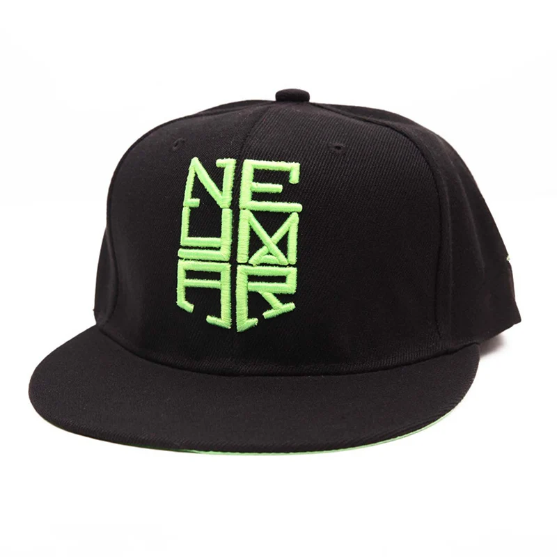 Unisex Letter Embroidery Baseball Cap Neymar Da Silva Hip Hop Hat Outdoor Sports Sun Flat Neymar Fashion Metal Snapback CP0101 (9)