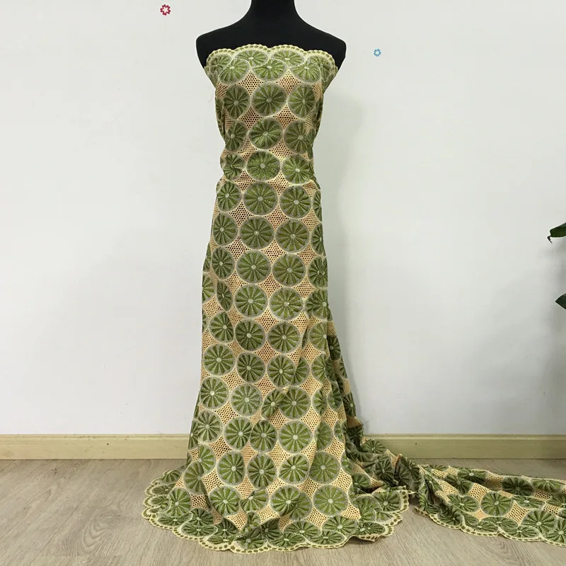 

Olive green lace swiss voile lace in switzerland voil lace african lace 2019 100% cotton 069 soft cotton for dress