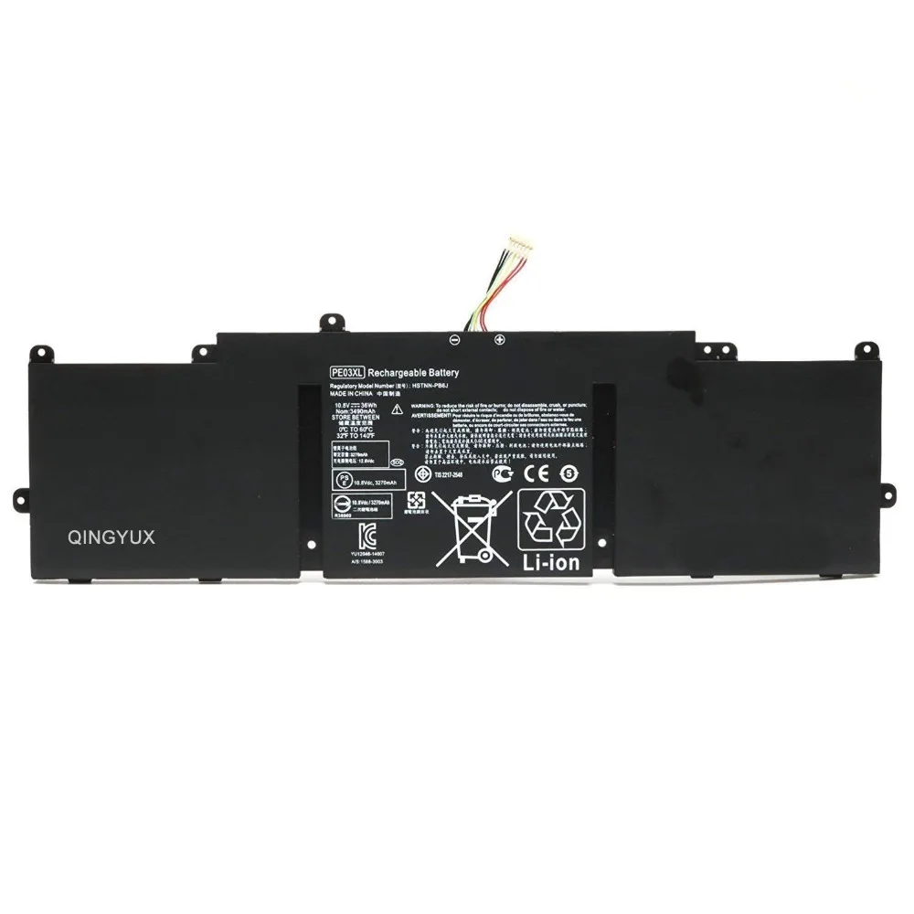 

QINGYUX PE03XL HSTNN-LB6M New 11.4V 37Wh PE03036XL TPN-Q146 TPN-Q147 Laptop Battery for HP Chromebook 210 G1 11 G4