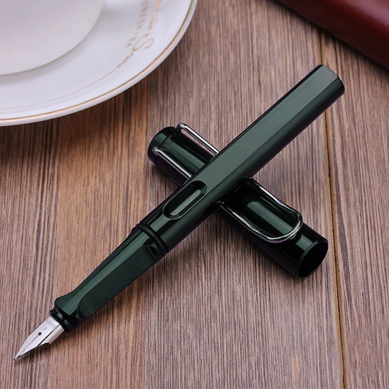

Safari Calligraphy Fountain Pen Plastic Cap & Barrel army green