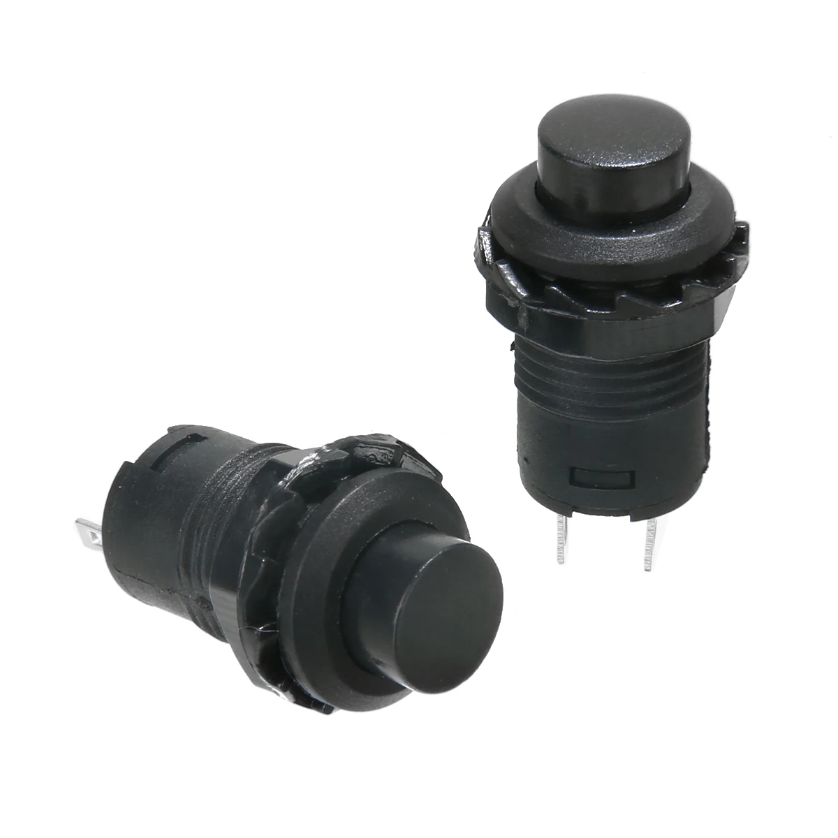 5PCS Black Auto Push Button Horn 12V Car Dash Off-On Momentary Push Button Switch Horn Doorbell