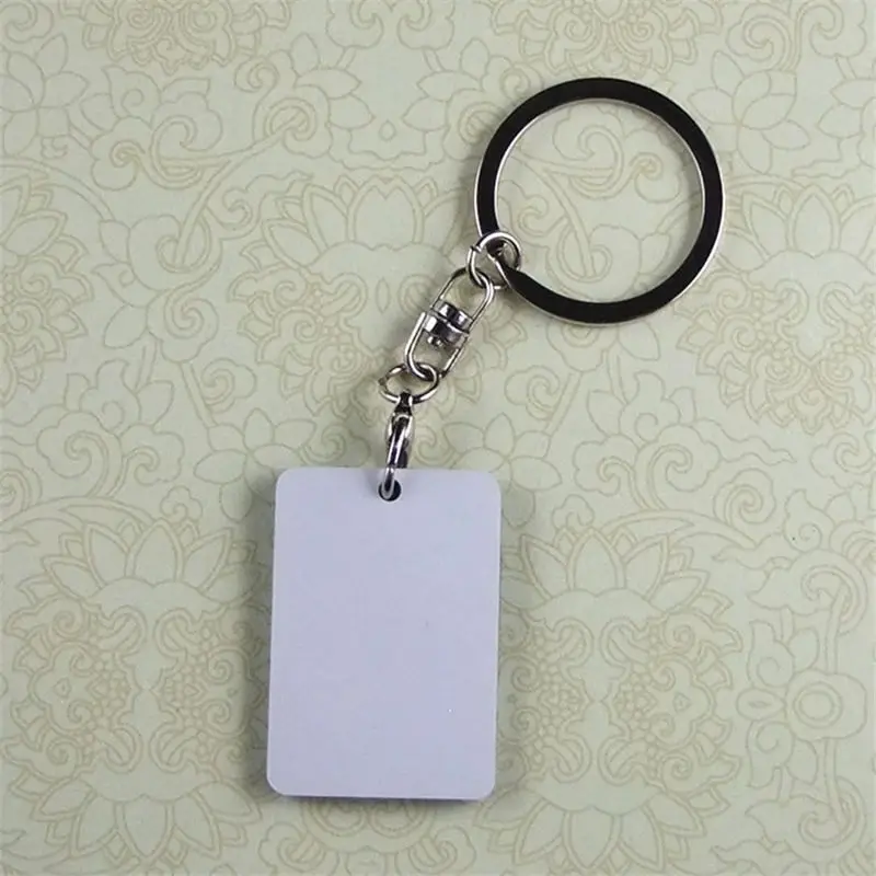 Сублимационный пустой брелоки МДФ брелок для ключей печать с термопереносом diy на заказ расходные материалы 24 шт./лот новые стили 2,8*4 см