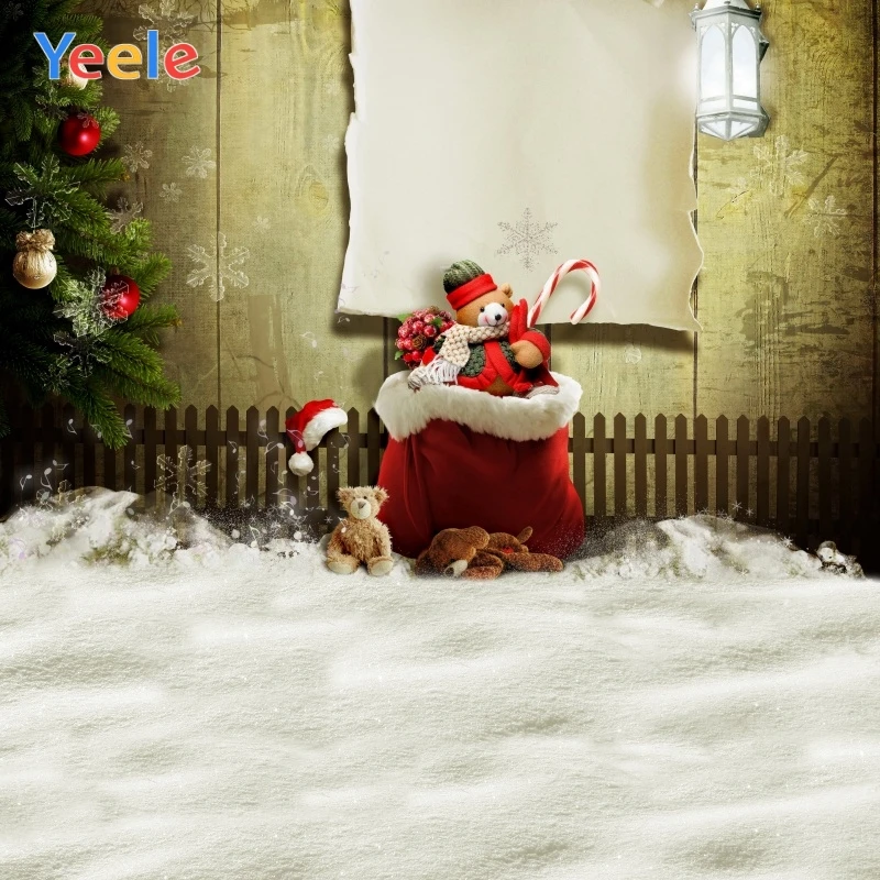 

Yeele Christmas Photocall Decor Toys Wood Lattice Photography Backdrops Personalized Photographic Backgrounds For Photo Studio