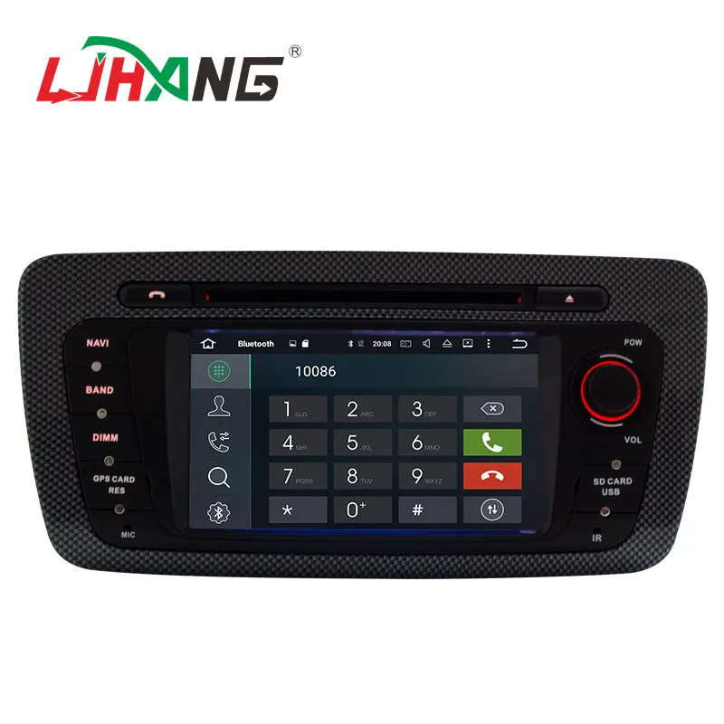Best LJHANG Android 6.0 Car DVD Player for Seat Ibiza 6J 2009 2010 2011 2012 2013 WIFI Multimedia 2 Din Car radio Stereo autoaudio fm 2