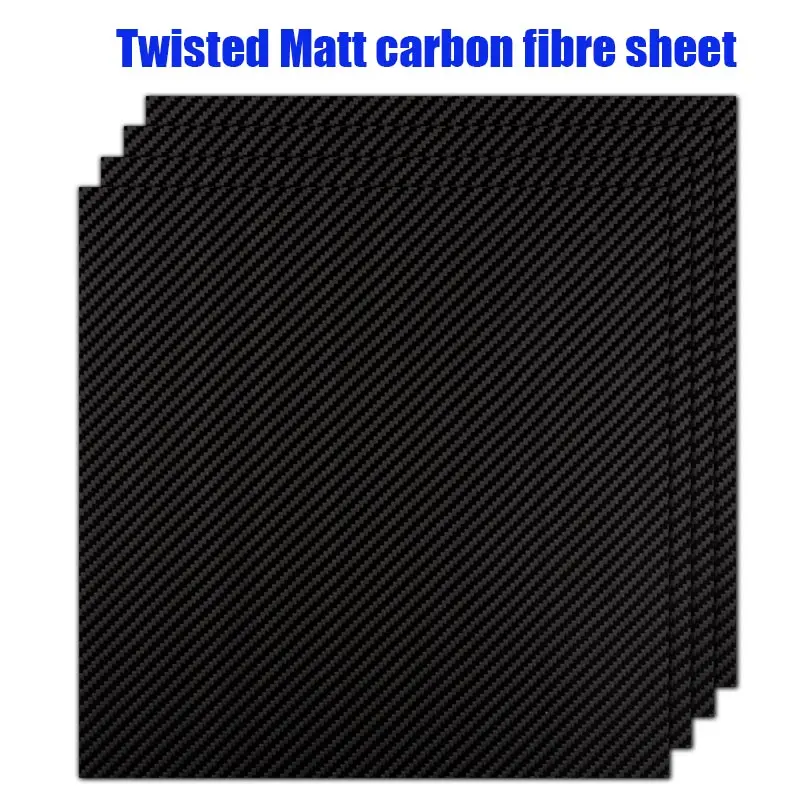 Twill Light  400*500mm Real Carbon Fiber Plate Panel Sheets1.5mm-8.0mm Thickness Composite Hardness Material For RC