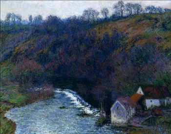 

High quality Oil painting Canvas Reproductions The Mill at Vervy (1889) By Claude Monet hand painted