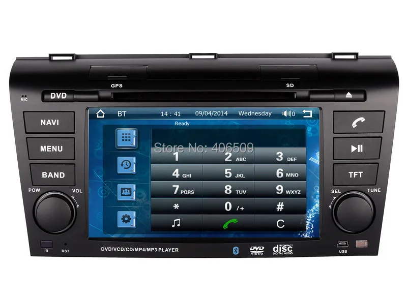 Cheap 7" Head Unit Car DVD Player for Mazda 3 Mazda3 2004-2009 with GPS Navigation Nav Radio Bluetooth Map USB SD AUX Audio Stereo 2
