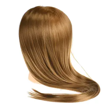 

CAMMITEVER 50cm Golden Hair Mannequin Head Fashion Women Dummy Head Long Hair Hairdressing Training Head Model