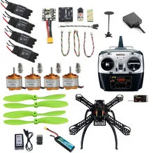 JMT 2.4G 8CH 310 RC Aviões Unassemble DIY Quadcopter Zangão Atualizável FPV w/Radiolink Mini PIX M8N GPS Altitude Hold partes