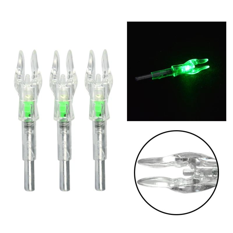3/6 шт. стрельба из лука светодиодный подсветкой стрелка носовой автоматический стрелка Cam подходит ID 4,2 мм стрелочный Shafk класса спорт на открытом воздухе стрельба аксессуары