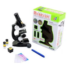 Студенческий Детский обучающий микроскоп с отражающим зеркалом и лампой отличный подарок для детей/детей обучающая игрушка